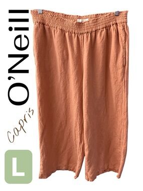 O'Neill Terracotta Wide-Leg Cropped Capris